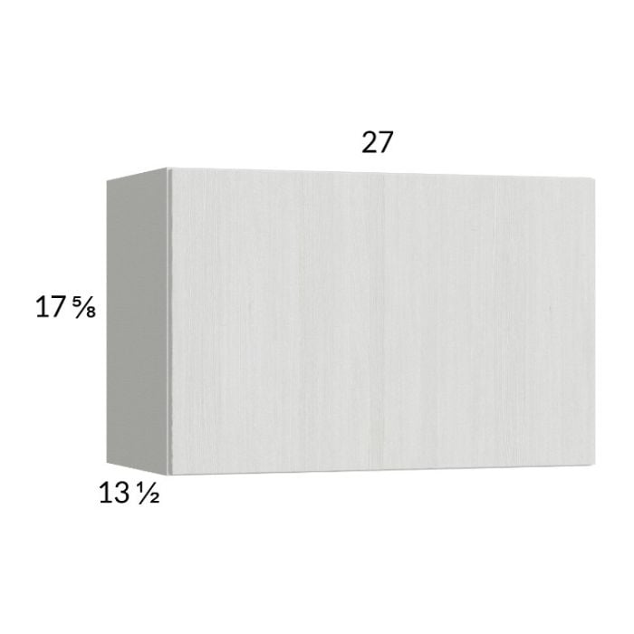 RTA Euro White Grain 27" x 17-5/8" Flip Up Door Wall Cabinet with 2 Finished End Panels