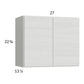 RTA Euro White Grain 27" x 22-5/8" Wall Cabinet with 1 Finished End Panel