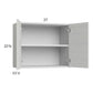 RTA Euro White Grain 27" x 22-5/8" Wall Cabinet with 1 Finished End Panel