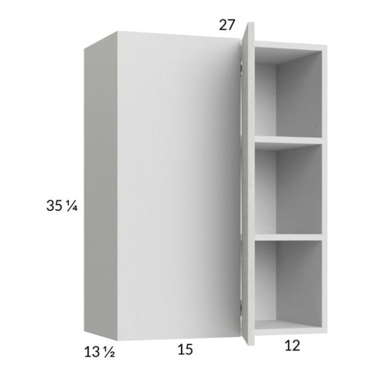 RTA Euro White Grain 27" x 35-1/4" Blind Corner Wall Cabinet