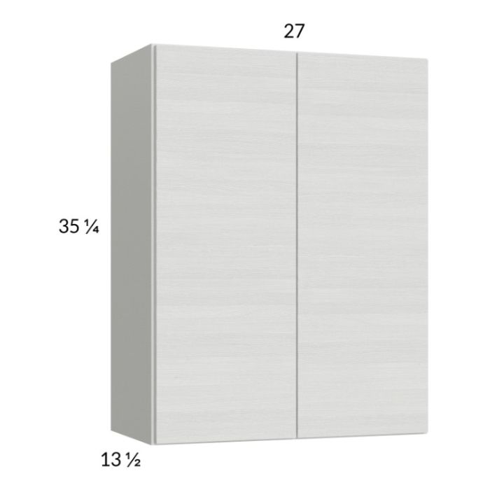 RTA Euro White Grain 27" x 35-1/4" Wall Cabinet