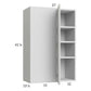 RTA Euro White Grain 27" x 40-1/4" Blind Corner Wall Cabinet