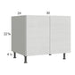 RTA Euro White Grain 30" Full Height Door Desk Base Cabinet