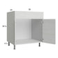 RTA Euro White Grain 30" Sink Base Cabinet with 2 Finished End Panels