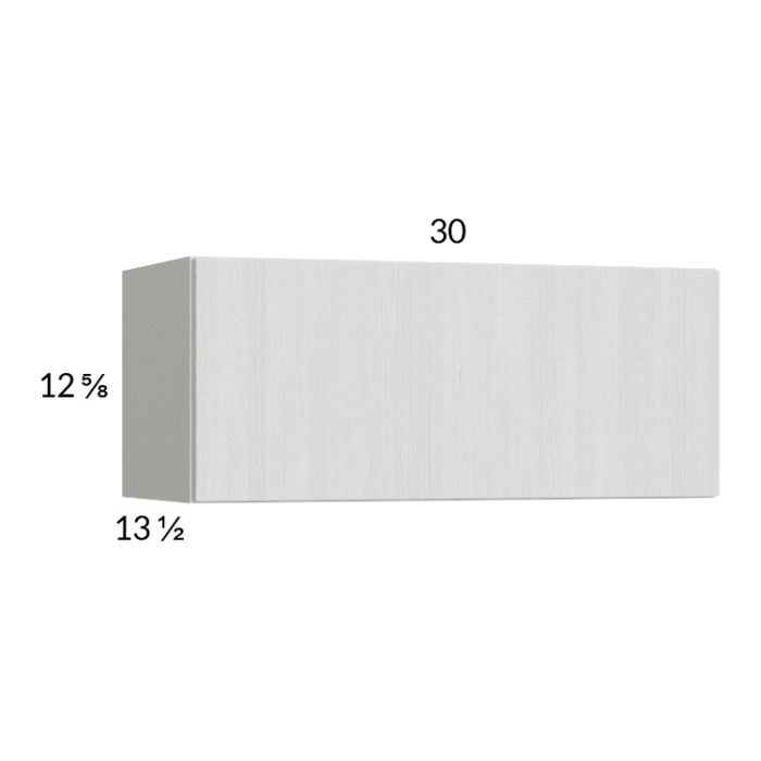 RTA Euro White Grain 30" x 12-5/8" Flip Up Door Wall Cabinet