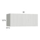 RTA Euro White Grain 30" x 12-5/8" Flip Up Door Wall Cabinet with 1 Finished End Panel