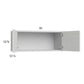 RTA Euro White Grain 30" x 12-5/8" Wall Cabinet with 2 Finished End Panels