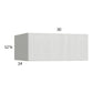 RTA Euro White Grain 30" x 12-5/8" x 24" Flip Up Door Wall Cabinet