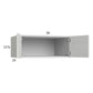 RTA Euro White Grain 30" x 12-5/8" x 24" Wall Cabinet