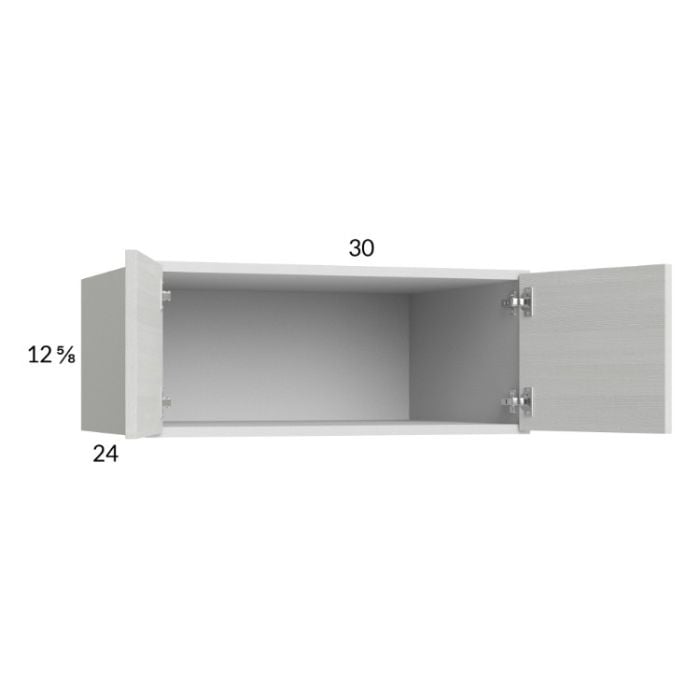 RTA Euro White Grain 30" x 12-5/8" x 24" Wall Cabinet
