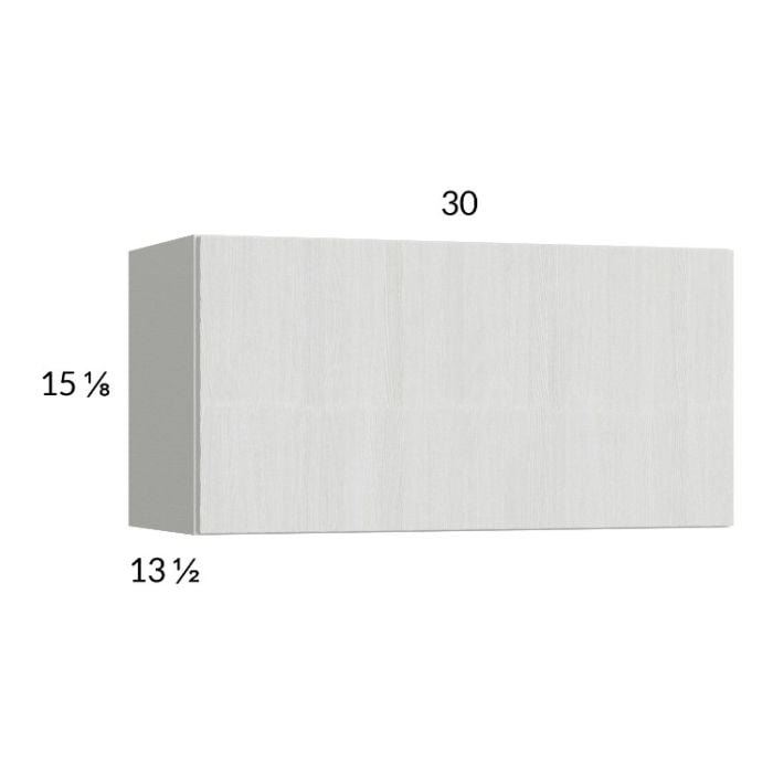 RTA Euro White Grain 30" x 15-1/8" Flip Up Door Wall Cabinet with 1 Finished End Panel