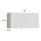 RTA Euro White Grain 30" x 15-1/8" Flip Up Door Wall Cabinet with 2 Finished End Panels