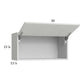 RTA Euro White Grain 30" x 15-1/8" Flip Up Door Wall Cabinet with 2 Finished End Panels