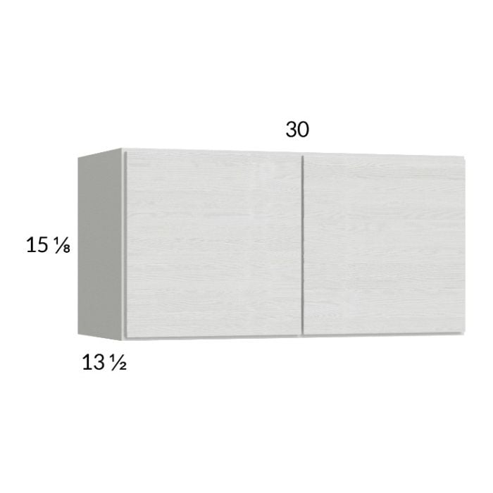 RTA Euro White Grain 30" x 15-1/8" Wall Cabinet