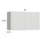 RTA Euro White Grain 30" x 17-5/8" Flip Up Door Wall Cabinet
