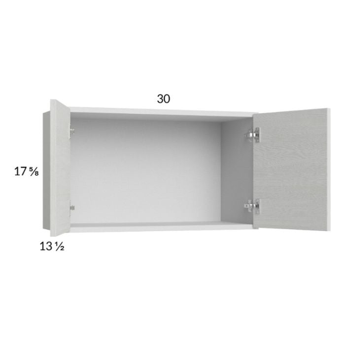 RTA Euro White Grain 30" x 17-5/8" Wall Cabinet