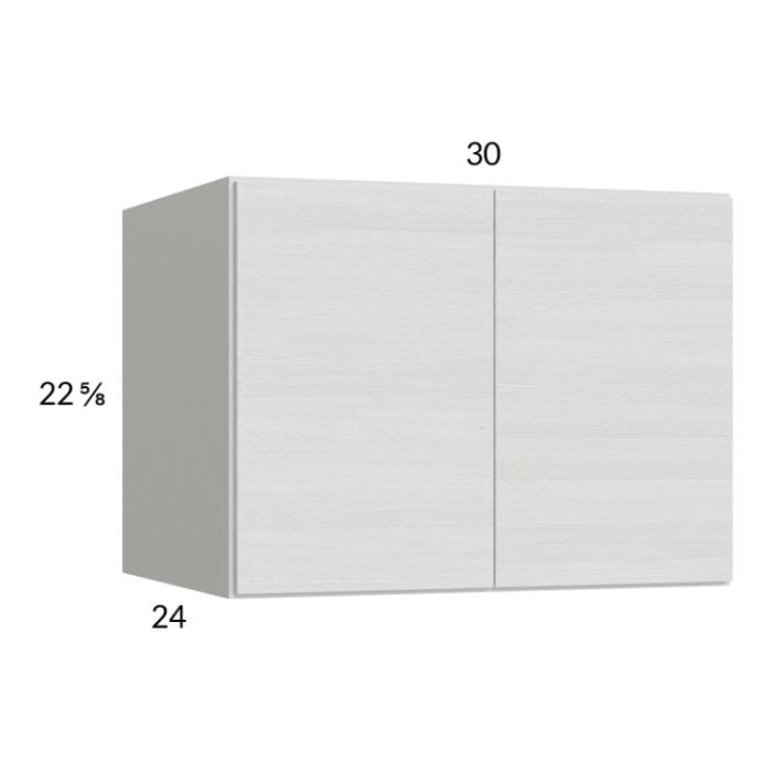 RTA Euro White Grain 30" x 22-5/8" x 24" Wall Cabinet with 2 Finished End Panels