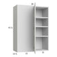 RTA Euro White Grain 30" x 40-1/4" Blind Corner Wall Cabinet