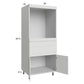 RTA Euro White Grain 30" x 71-1/4" Single Oven Cabinet with 1 Drawer and 2 Doors