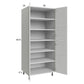 RTA Euro White Grain 30" x 71-1/4" Utility Cabinet with 2 Doors and 2 Finished End Panels