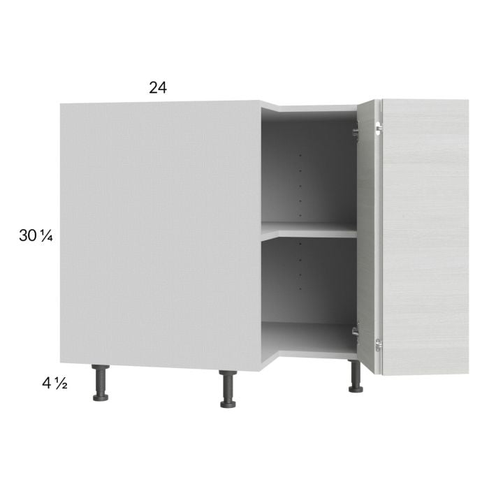 RTA Euro White Grain 33" Corner Base Cabinet with 2 Finished End Panels