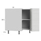 RTA Euro White Grain 33" Corner Base Cabinet