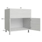 RTA Euro White Grain 33” Farm Sink Base Cabinet
