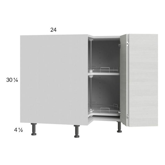 RTA Euro White Grain 33" Lazy Susan Base Cabinet