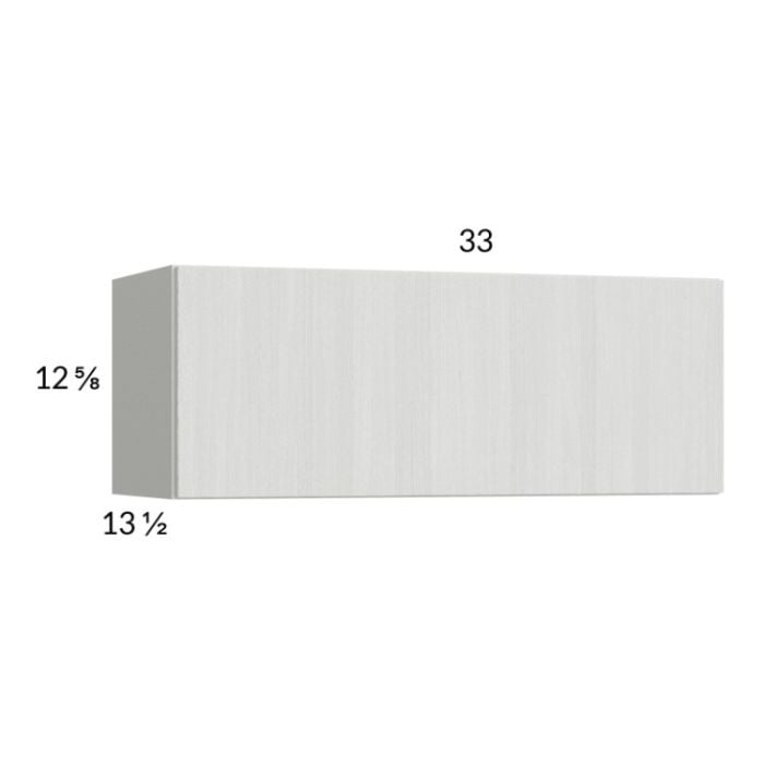 RTA Euro White Grain 33" x 12-5/8" Flip Up Door Wall Cabinet