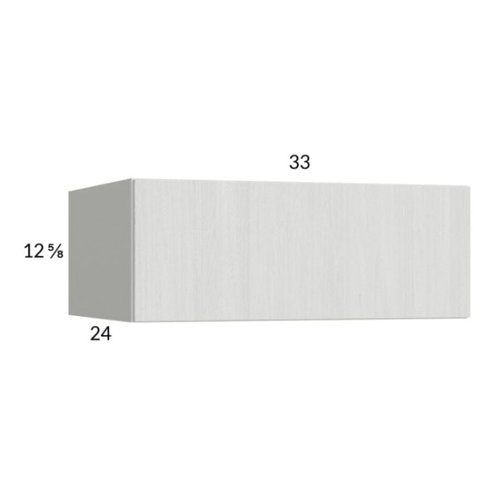 RTA Euro White Grain 33" x 12-5/8" x 24" Flip Up Door Wall Cabinet