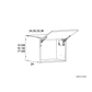 RTA Euro White Grain 33" x 12-5/8" x 24" Flip Up Door Wall Cabinet with 2 Finished End Panels