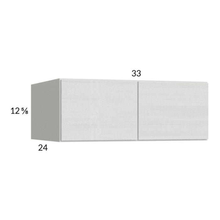 RTA Euro White Grain 33" x 12-5/8" x 24" Wall Cabinet