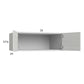 RTA Euro White Grain 33" x 12-5/8" x 24" Wall Cabinet with 2 Finished End Panels