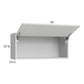 RTA Euro White Grain 33" x 15-1/8" Flip Up Door Wall Cabinet