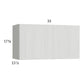 RTA Euro White Grain 33" x 17-5/8" Flip Up Door Wall Cabinet