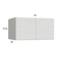RTA Euro White Grain 33" x 17-5/8" x 24" Wall Cabinet with 2 Finished End Panels