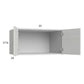 RTA Euro White Grain 33" x 17-5/8" x 24" Wall Cabinet with 2 Finished End Panels