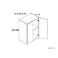 RTA Euro White Grain 33" x 22-5/8" Wall Cabinet