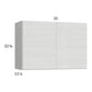 RTA Euro White Grain 33" x 22-5/8" Wall Cabinet with 2 Finished End Panels