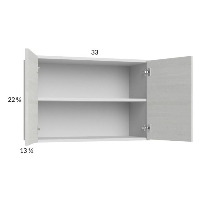 RTA Euro White Grain 33" x 22-5/8" Wall Cabinet