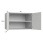 RTA Euro White Grain 33" x 22-5/8" x 24" Wall Cabinet