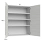 RTA Euro White Grain 33" x 40-1/4" Wall Cabinet with 2 Finished End Panels