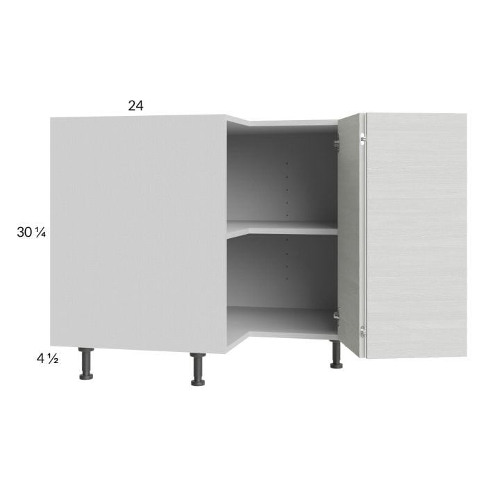 RTA Euro White Grain 36" Corner Base Cabinet with 1 Finished End Panel