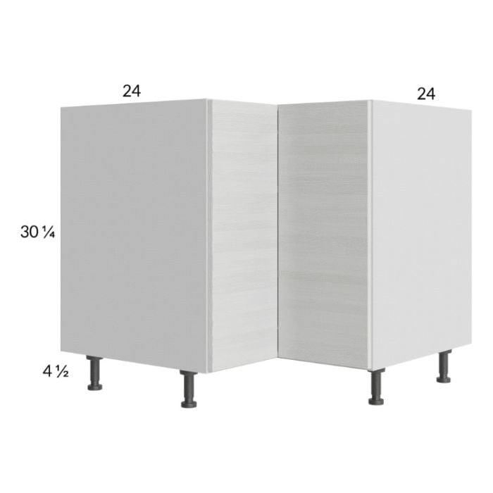 RTA Euro White Grain 36" Corner Base Cabinet with 2 Finished End Panels