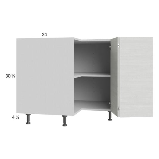 RTA Euro White Grain 36" Corner Base Cabinet with 2 Finished End Panels