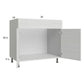 RTA Euro White Grain 36" Sink Base Cabinet with 2 Finished End Panels
