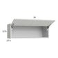RTA Euro White Grain 36" x 12-5/8" Flip Up Door Wall Cabinet with 1 Finished End Panel