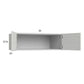 RTA Euro White Grain 36" x 12-5/8" x 24" Wall Cabinet with 1 Finished End Panel