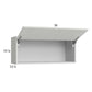 RTA Euro White Grain 36" x 15-1/8" Flip Up Door Wall Cabinet with 1 Finished End Panel