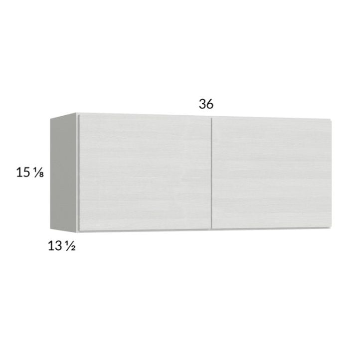 RTA Euro White Grain 36" x 15-1/8" Wall Cabinet